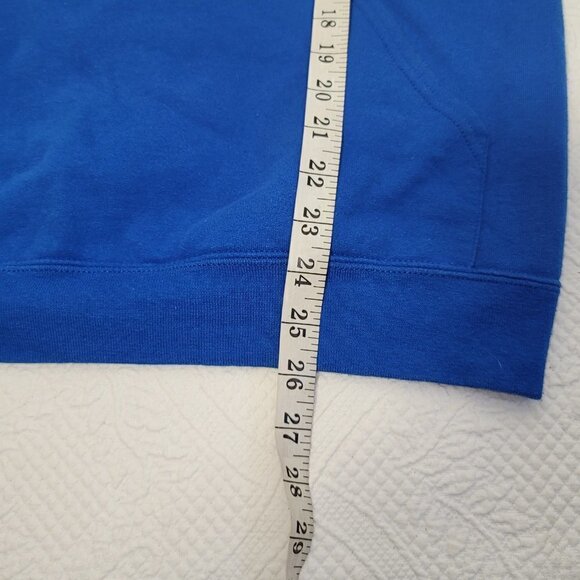 653. Jerzees UnBlend Long Sleeve Hoodie Blue Sz S - Picture 5 of 7